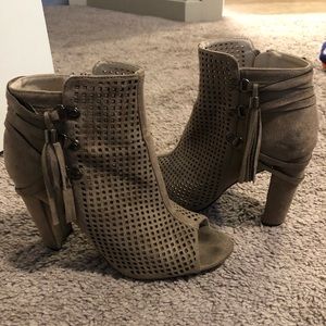 Tan booties